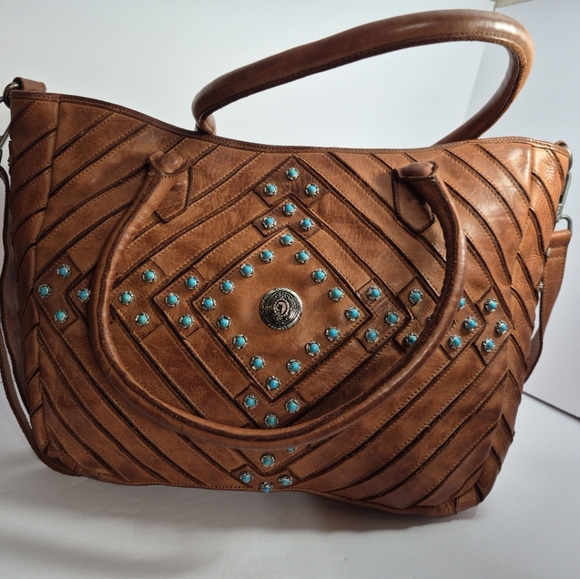 kompanero Handbags - Kompanero Leather Bag Crossbody Sling Purse Large Western Wear